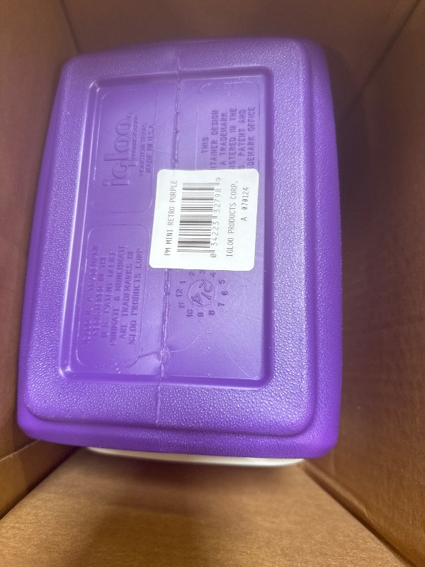 Photo 1 of Igloo 4 Qt Playmate Mini Hardsided Lunch Box Cooler, Purple