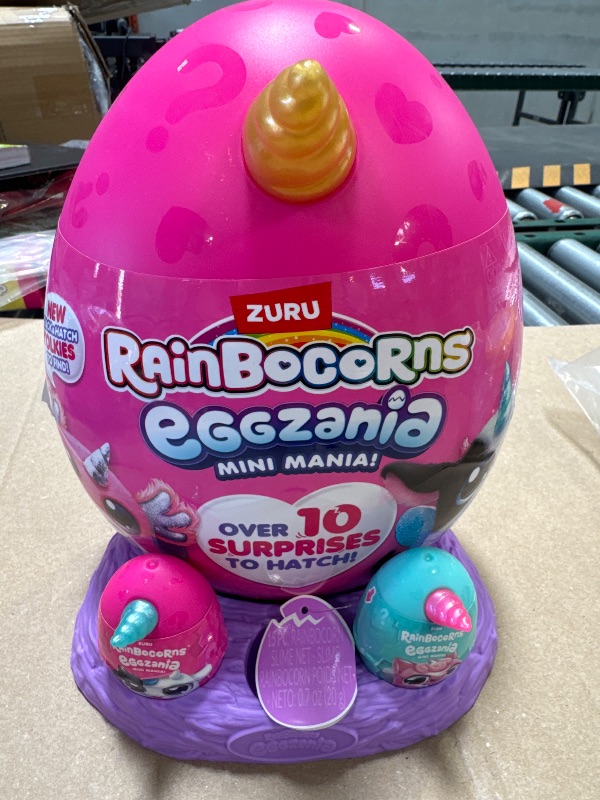 Photo 1 of Rainbocorns Eggzania Mini Mania Panda Plush Surprise Unboxing with Animal Soft Toy, Idea for Girls with Imaginary Play by ZURU