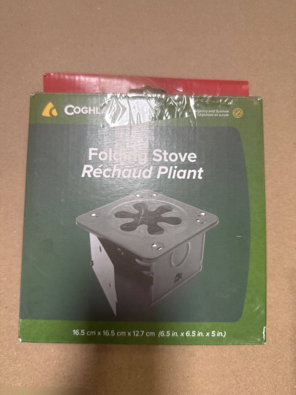 Photo 1 of Coghlan's Folding Stove, 5" H x 6.5" W x 6.5" L , Black