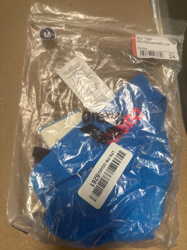 Photo 1 of ARENA Men's Standard Performance Solid Team Swim Briefs, Blue River size medium