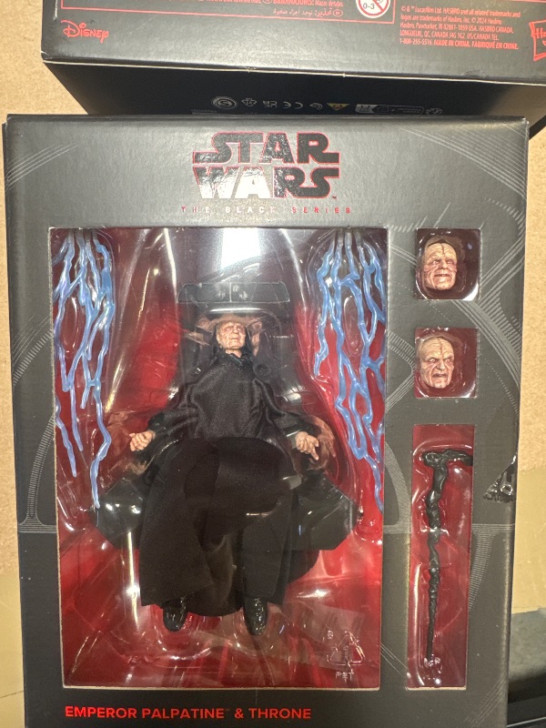Photo 1 of Star Wars The Black Series, Emperor Palpatine and Throne, Return of The Jedi, 6-Inch Collectible Figure