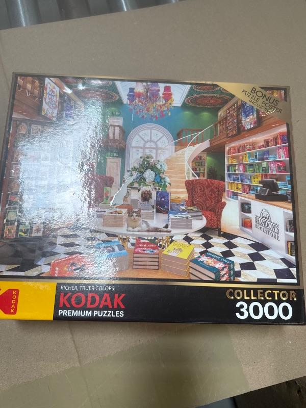 Photo 1 of RoseArt - Kodak Premium - Brandon's Bookstore - 3000 Piece Jigsaw Puzzle for Adults