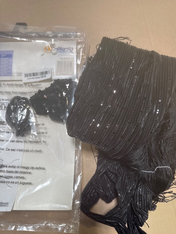 Photo 1 of Fabulous Flapper 1920's Black Dress Costume X-Small