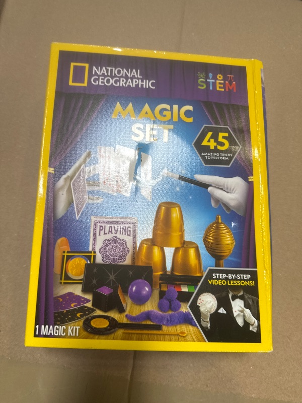 Photo 1 of Blue Marble National Geographic Kids Magic Set - 45 Magic Tricks for Kids to Perform with Step-by-Step Video Instructions for Each Trick Provided by a Professional Magician, Toys for Boys and Girls