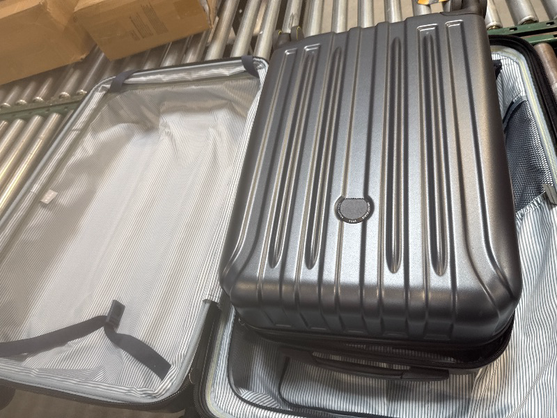 Photo 1 of Delsey Paris Accelerate 2-piece Hardside Spinner Luggage Set, Dark Gray

