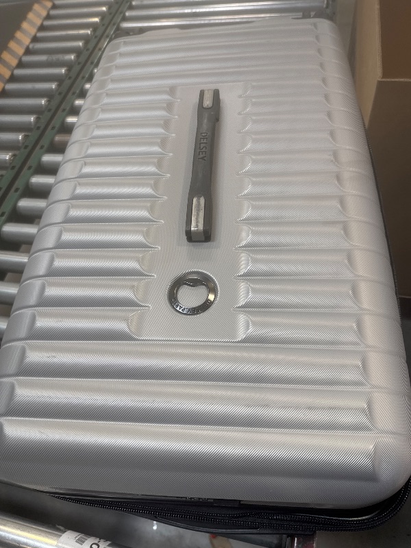Photo 1 of Delsey 2-piece Hardside Trunk Set (Silver)
