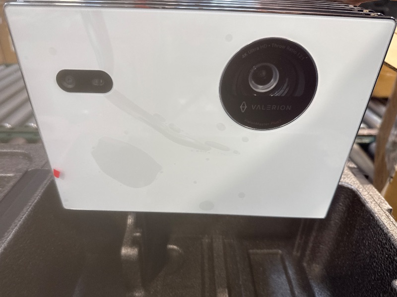 Photo 1 of Valerion - StreamMaster Plus2 Triple Laser Projector,4ms Lag-Free Gaming, HDR10+, AI 4K UHD,2X Faster Performance, - Pearl White
