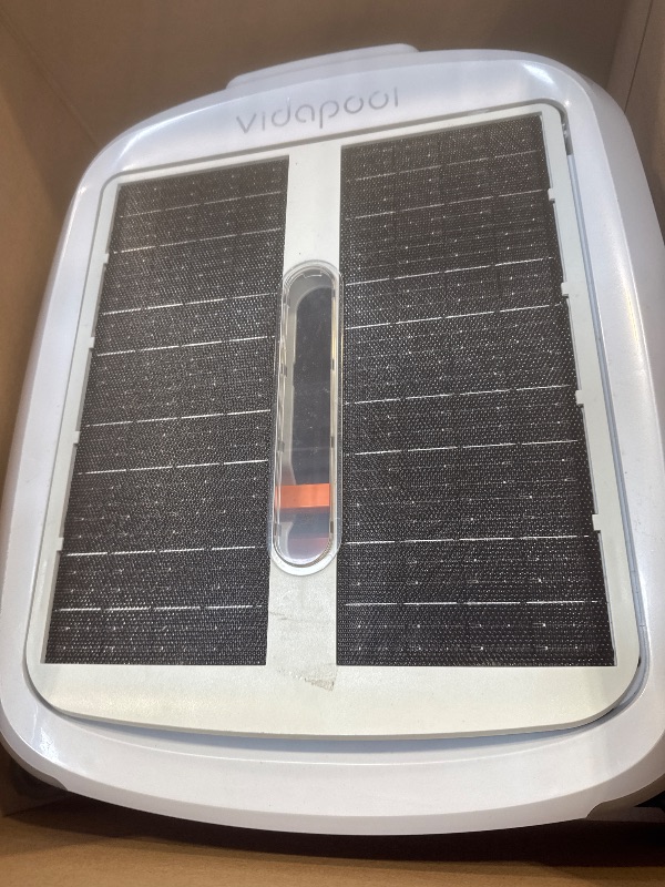 Photo 1 of Solar Powered Automatic Robotic Pool Skimmer Cleaner,Solar Pool Surface Cleaner Dual Mode with Navigation Sensor Daytime?Overnight Continuous Cleaning Ideal for All Swimming Pool-White
