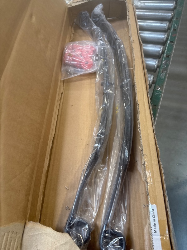 Photo 1 of Heavy Duty Rear 2-Leaf Springs Kit for EZGO RXV 2008-Up Gas & Electric Golf Cart, Replaces OEM # 603498 604494 Included Bushings Sleeves and U Bolt, Elevate Comfort and Smoother Outdoor Ride
