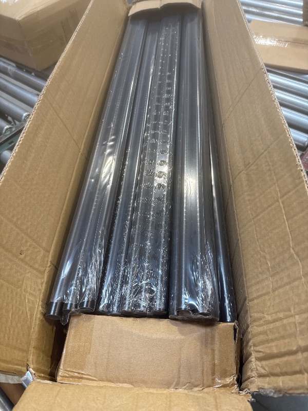 Photo 1 of CKE 120 Pack 36" Round Aluminum Deck Balusters, 3/4" Diameter Hollow Round Black Aluminum Balusters for Deck Railing, Metal Deck Baluster Staircase Spindles with Screw/Conector for Railing Fencing R36
