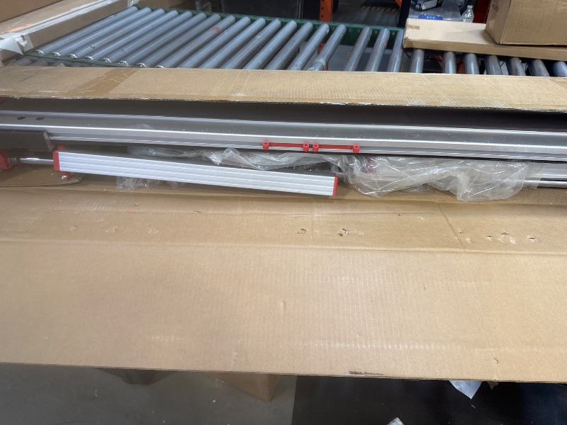 Photo 1 of 48'' Double Track Manual Tile Cutter with Laser Cutting Guide Porcelain Tile Cutter with Split Platen,Double Aluminum Base
