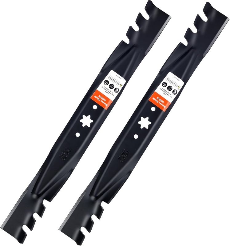 Photo 1 of 942-04308-X 942-04308 Mulching Blades for Troy Bilt Pony Bronco Cub Cadet 42 inch Deck Riding Tractor Zero Turn Mower XT1 ZT1 42 Lawn Mower Replace 942-0616 742-0616 942-04126 (6 Point Star)
