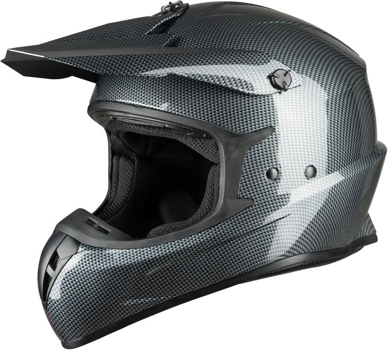 Photo 1 of Favoto Adult Dirt Bike Motorcycle Helmets - DOT Approved Lightweight ATV UTV Motocross Helmets for Men Women - Off Road Motorcycle Helmets with Removable Visor and Washable Padding
