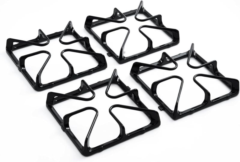 Photo 1 of WB31K10034 Grate Replacement Parts For GE Burner Grate Stove Parts General Electric Gas Range Parts Stove Surface Top Grate Cast Iron Rack 4 Pack
