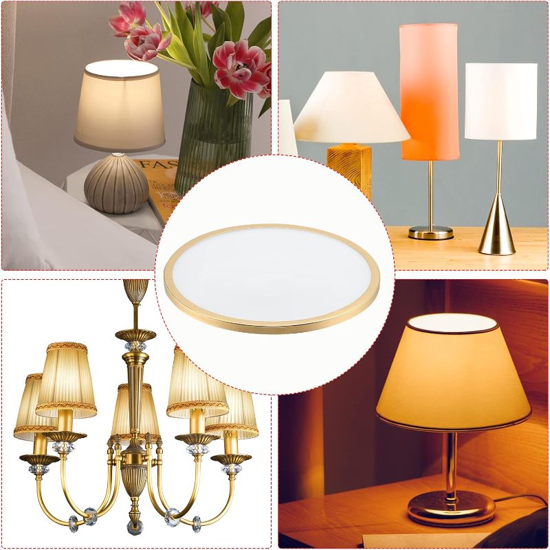 Photo 1 of PATIKIL 5 Inch Inner Dia. Lampshade Diffuser, 2 Pieces Dustproof Dust Protection Cover Acrylic Board for Barrel Lamp Shade