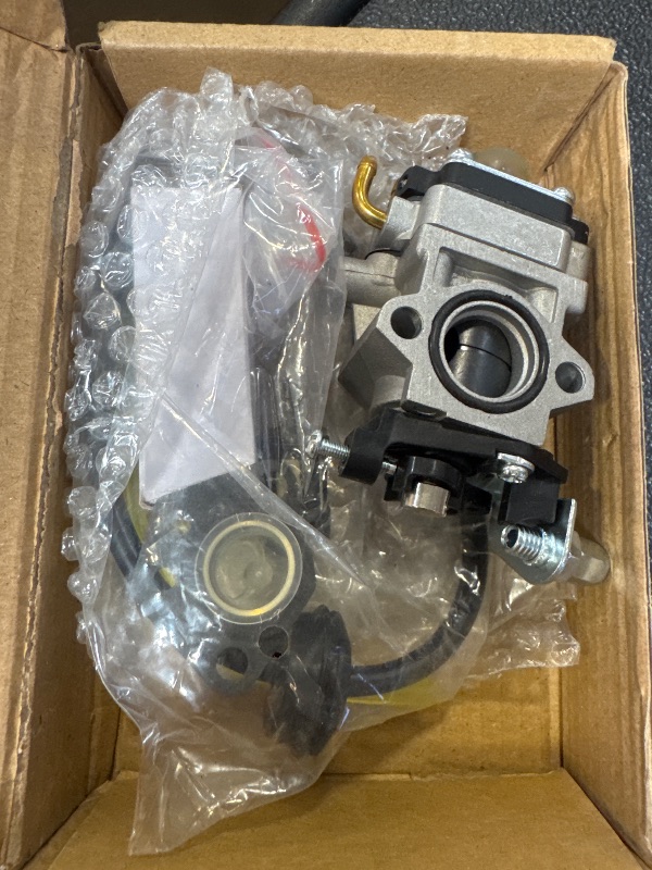 Photo 1 of Carburetor Kit Fits for Harbor Freight 52CC 2HP Predator Earth Auger 63022, and Various Tools, with Gasket, Primer bulbs, Spark plug and Fuel Line Kit