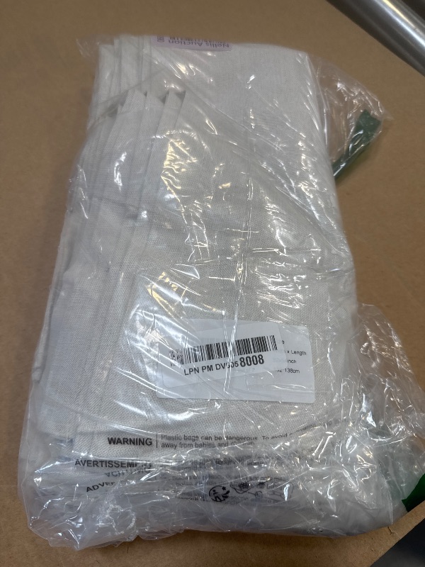 Photo 1 of Deconovo Linen 100% Blackout Grommet Curtains for Bedroom and Living Room,Cream,52x54 inches,2 Panels