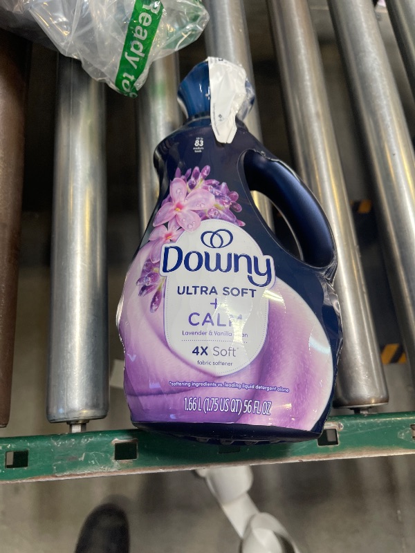 Photo 1 of Downy Ultra Soft Fabric Softener Liquid, Calm, Lavender and Vanilla Bean, 56 fl oz, 83 Loads