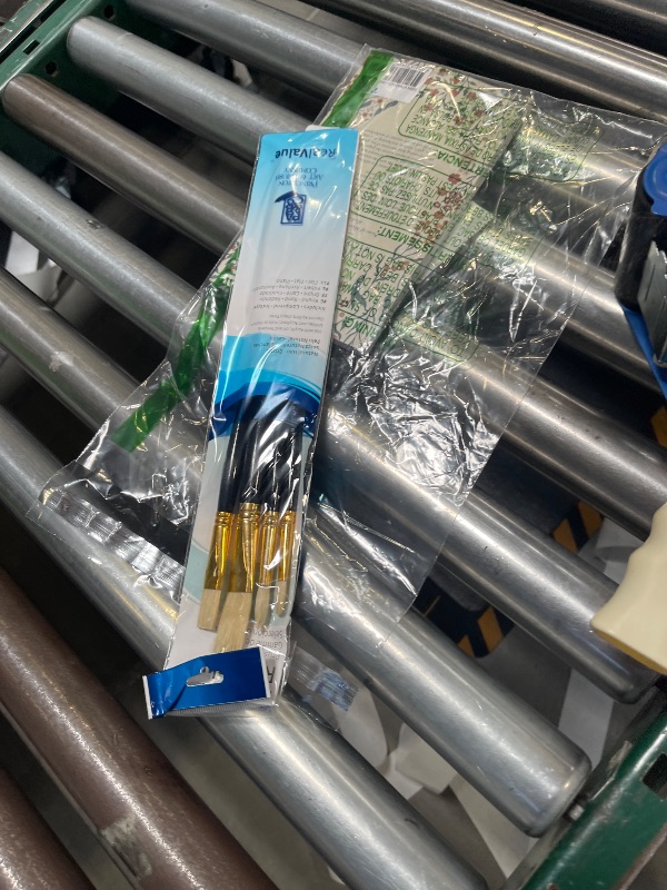 Photo 1 of Princeton RealValue Paintbrush, Round 6, Filbert 4, Bright 8, Flat 12, Dark Blue