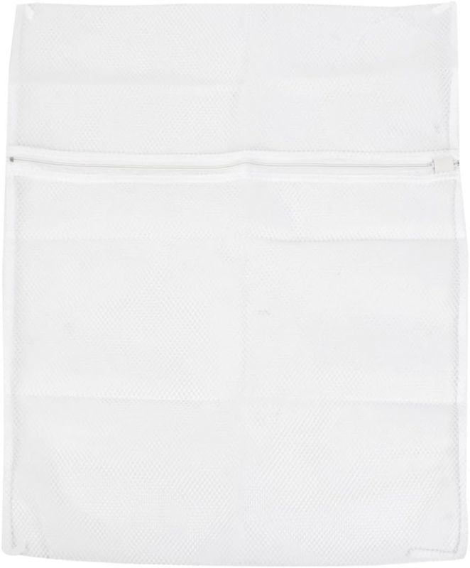 Photo 1 of Qtqgoitem Stocking Underwear Clothes Zip up Mesh Washing Bag 50cm x 60cm White (model: 845 268 408 694 892)
