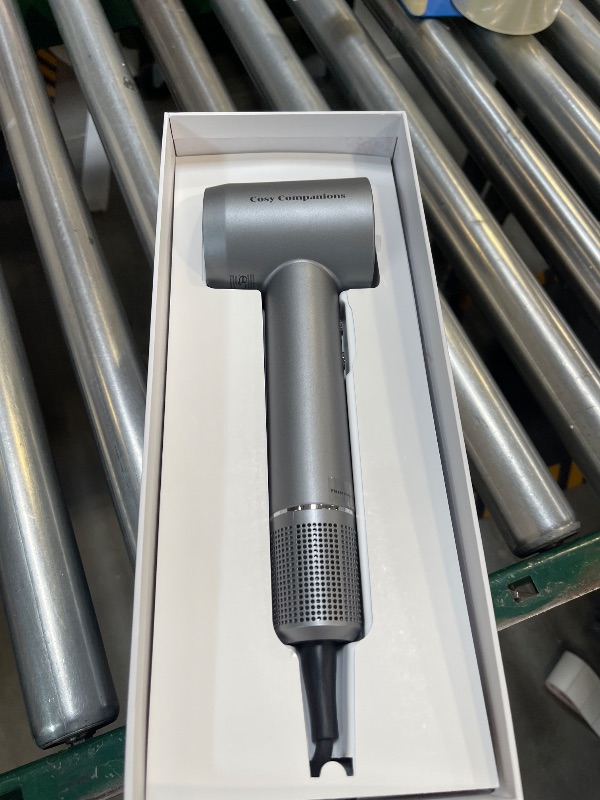 Photo 1 of Hair Dryer - Negative Ionic Blow Dryer with 150000 RPM High Speed Brushless Motor for Fast Drying, Low Noise, HD Display Hair Dryer with Diffuser and Nozzle, 5 Temps & 2 Speeds