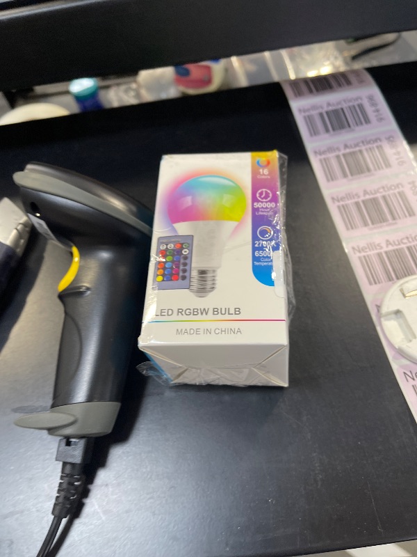 Photo 1 of YKNAWOIR Color Changing Light Bulb with Remote,5W RGB Light Bulbs A19 Warm White 2700k,E26 Screw Base,Memory,16 Color Choices Multicolor Dimmable LED Light Bulb for Party Bedroom Home