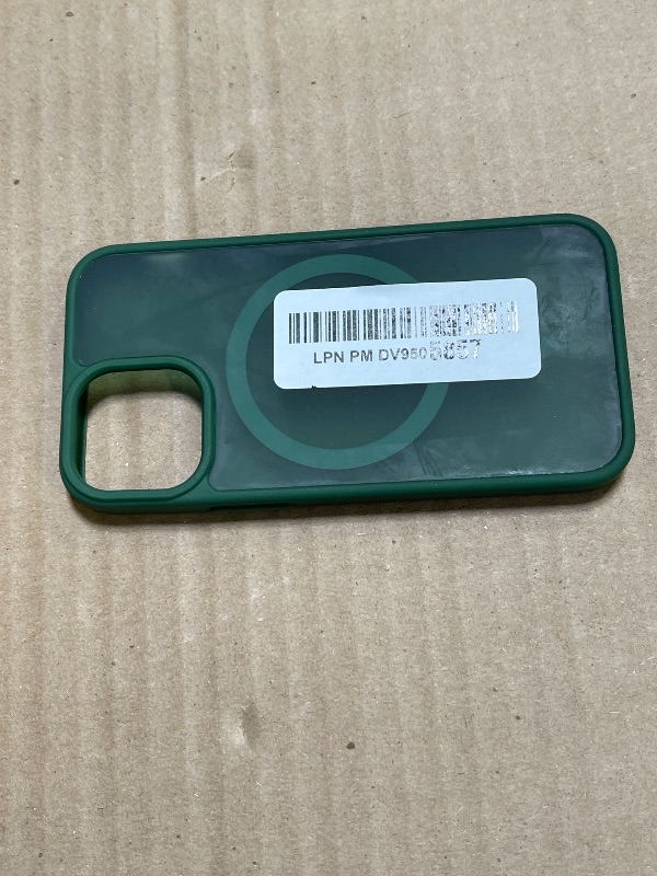 Photo 1 of Hualele Magnetic for iPhone 13 Mini Case & iPhone 12 Mini Case,Compatible with MagSafe, Military Grade Dropproof Translucent Matte Hard Back Soft Edge Slim Phone Case iPhone 13/12 Mini,Dark Green
