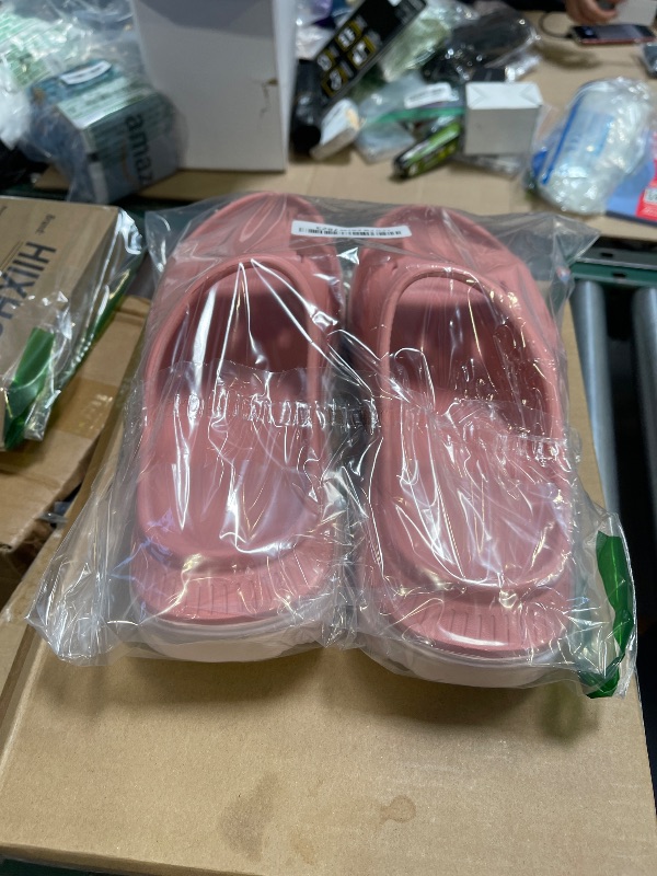 Photo 1 of ARCHSUPPORT Unisex Adult Recovery Slides, Women and Men’s Plantar Fasciitis Thick Cushion Sandals with Arch Support, Orthotic Athletic Comfortable Slippers for Indoor Outdoor pink