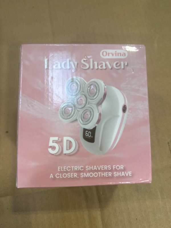 Photo 1 of Electric Razors for Women, Rechargeable Rotary Painless Shaver for Legs Bikini Facial Hair Removal, Body Wet/Dry Razor Water Resistant Grooming Kit, Cordless Womens Trimmer for Lady Grooming (Pink)