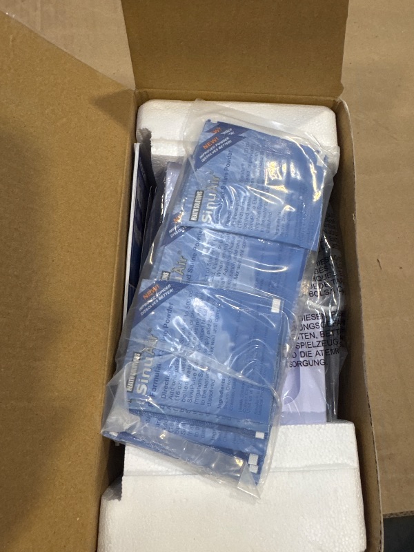 Photo 1 of SinuPulse Elite Advanced Nasal Irrigation System with 30 SinuAir Saline Packets, Pulsating Nasal Congestion Relief & Sinus Rinse Machine, More Effective Than Neti Pot or Nose Spray