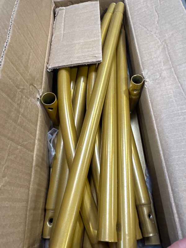 Photo 1 of TSONMUAN Arch Backdrop Stand Set of 3, Gold Wedding Arch Stand 7.2FT & 6.6FT & 6FT Metal Arched Backdrop stand for Birthday Party Wedding Party Decoration