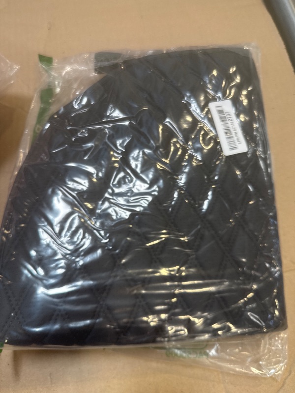 Photo 1 of POKSRI 1p car seat Cover Leather Front seat Black Cushion,Universal Vehicle SUV Cover,Car Seat Protector Waterproof,Anti-Slip(Front Bottom)