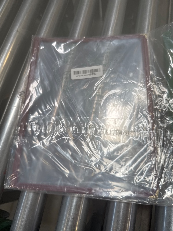 Photo 1 of Winco Double Fold Menu Cover, 12-Inch x 9.5-Inch, Burgundy