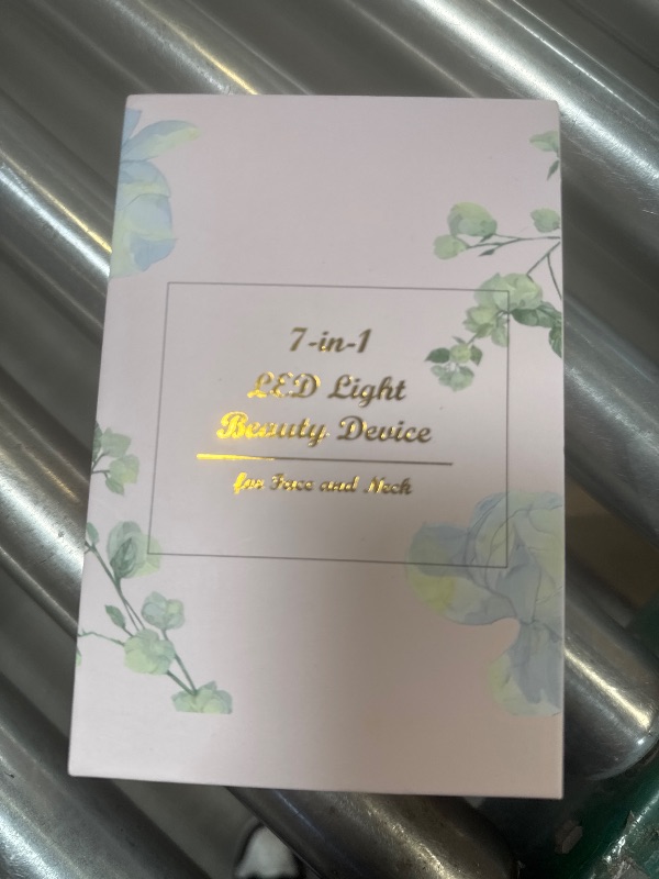 Photo 1 of Dopsikn 7 Color Galvanic Machines - Red Light Therapy for Face and Neck, Face Massager Tool for Wrinkles, Double Chin, Vibrating Facial Massager with Thermals, White