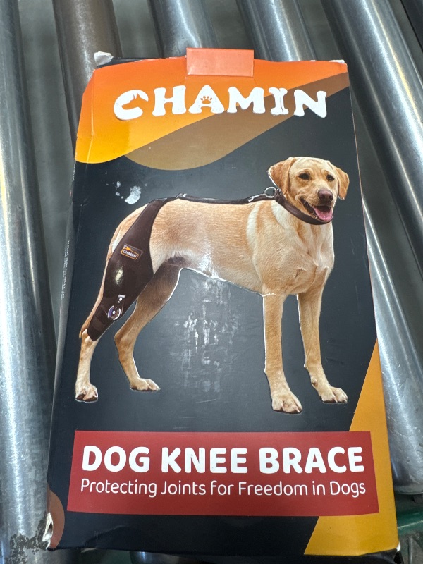 Photo 1 of Adjustable Dog Knee Brace with Extra Collar, Support for Torn Acl Hind Leg, Tear Ligament, Osteoarthritis,Rear Leg Limp, Recovery After Surgery,et?Left Leg,XL?