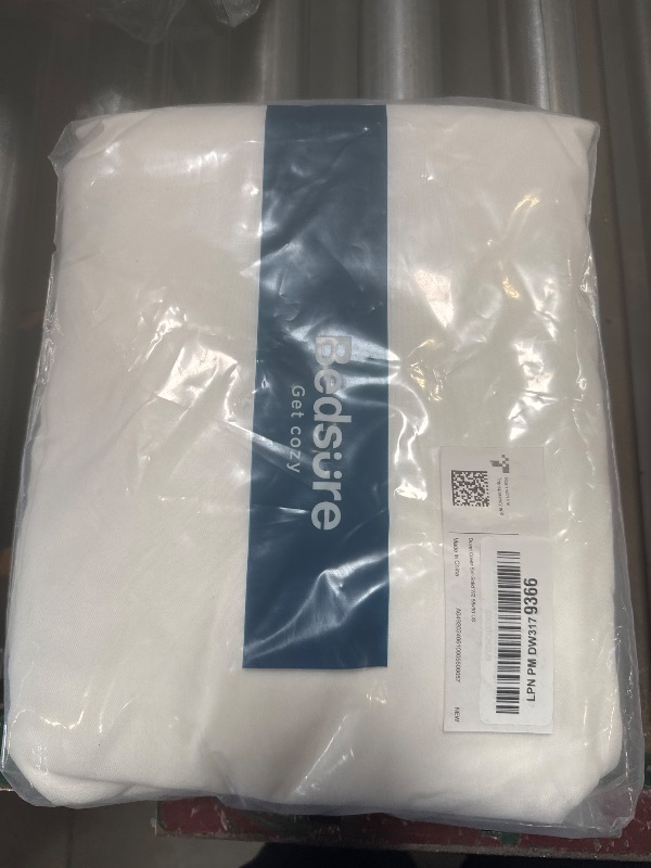Photo 1 of Bedsure Duvet Cover Twin/Twin XL Size - Soft Double Brushed Bedding Set for Kids & Adults, Zipper Closure, 2 Pieces, Includes 1 Duvet Cover (68"x90") & 1 Pillow Sham, NO Comforter, White
