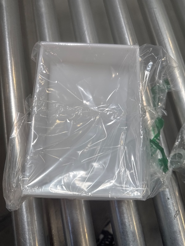 Photo 1 of Watpot Acrylic Laundry Dryer Sheet Holder, Clear Dryer Sheets Container with Lid for Laundry Room, White