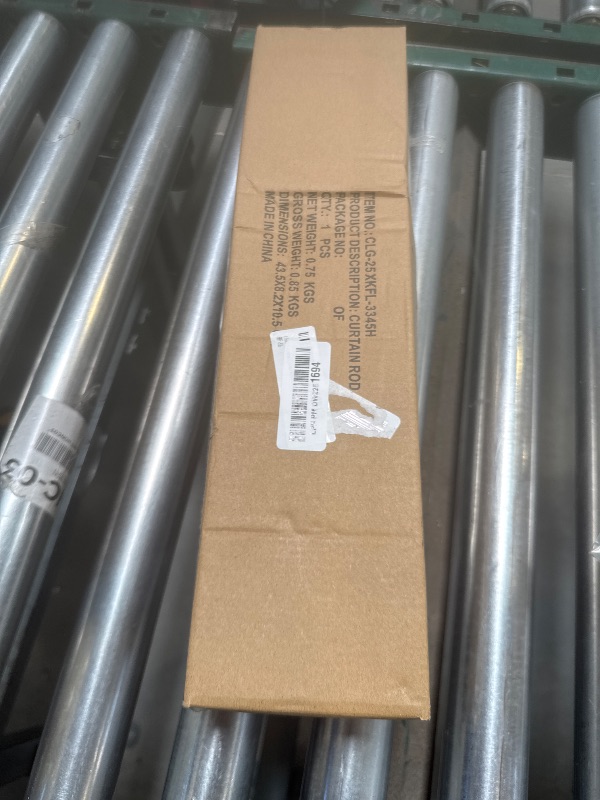Photo 1 of 1 Inch Industrial Curtain Rods for Windows 28 to 48 Inches, Blackout Wrap Around Curtain Rod, for Indoor and Outdoor, Simple Design, 33 to 45 Inches, Black