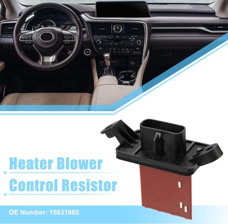 Photo 1 of ACROPIX HVAC Blower Motor Resistor Heater Fit for Chevrolet Malibu - Pack of 1 Black Red