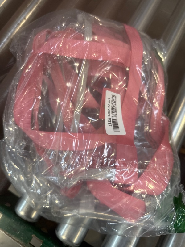 Photo 1 of MAY TREE Clear Vinyl Tote Bag, Pink, 12 x 6 x 12 in