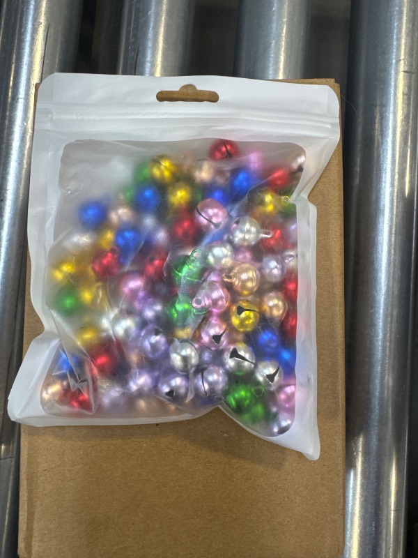 Photo 1 of 1/2 Inch Jingle Bells Small Bell Mini Bells, Tiny Crafts Bells, DIY for Christmas Home Making Ornaments Wreath Pet Decorations Bracelet Anklets Necklace Knitting Jewelry Making 120 Pcs, Colorful