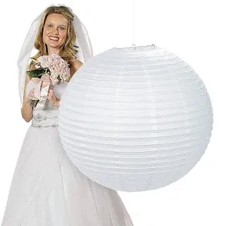 Photo 1 of Large White Paper Lantern 