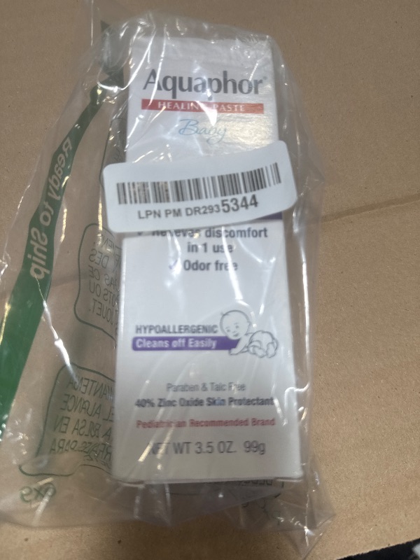 Photo 1 of Aquaphor Baby Diaper Rash Paste - For Serious Diaper Rash and Flare-ups - 3.5 Oz. Tube