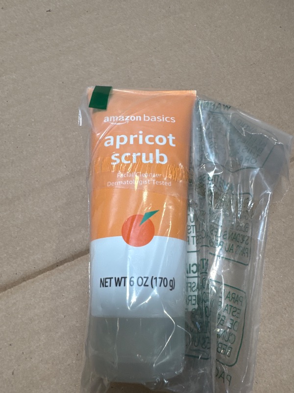 Photo 1 of Amazon Basics Apricot Scrub Facial Cleanser, 6 Ounce (Previously Solimo)