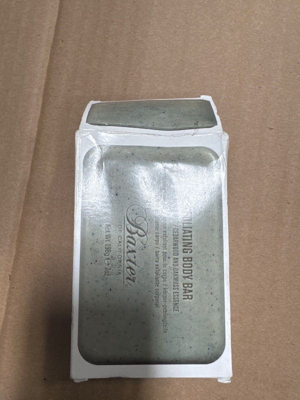 Photo 1 of Baxter of California Exfoliating Body Bar Soap for Men with Cedarwood and Oak Moss Essence | For All Skin Types | Buffs Out Dry Skin and Boosts Cell Renewal | 7 ounces | Holiday Gift Guide