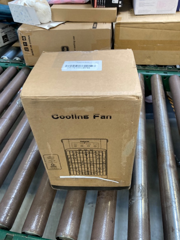 Photo 1 of Portable Air Conditioners for Bedroom, Dual Motor Evaporative Air Cooler with 3 Speeds & 3 Mist, 7 Color Night Light Cooling Fan with 2-8H Timer, 1100ML Personal AC Unit for Office Room