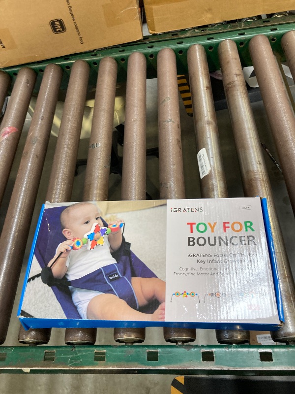 Photo 1 of iGRATENS Baby Bjorn Bouncer Toy Bar - Toy Bar for Baby Bouncer Seat Balance Soft & Bliss, Brightly Colored Shape, Develop Motor Skills, Wooden Toys, Environmentally Friendly Paint, Rainbow