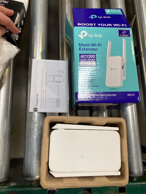 Photo 1 of TP-Link AC1200 WiFi Extender, 2024 Wirecutter Best WiFi Extender, 1.2Gbps home signal booster, Dual Band 5GHz/2.4GHz, Covers Up to 1500 Sq.ft and 30 Devices ,support Onemesh, One Ethernet Port (RE315)