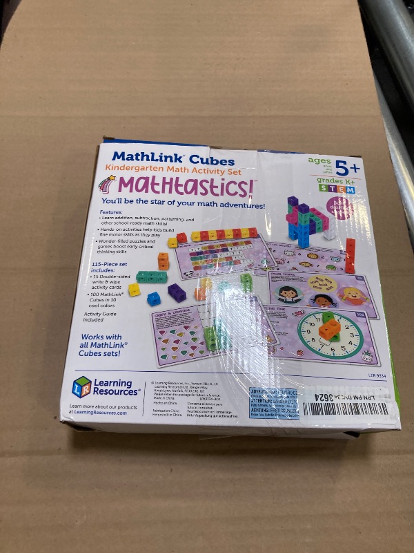 Photo 1 of MathLink® Cubes Kindergarten Math Activity Set: Mathtastics!