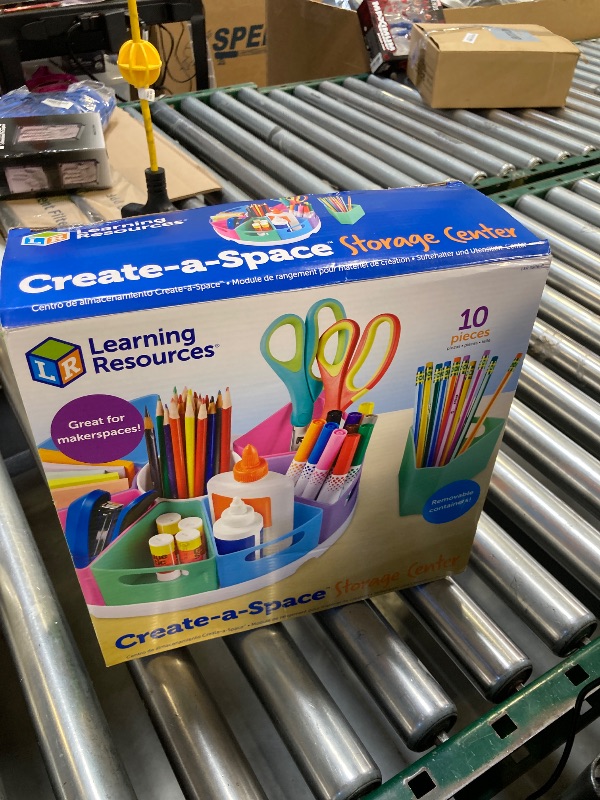 Photo 1 of Learning Resources Create-a-Space Storage Center, 10 Piece set - Pastel Colors